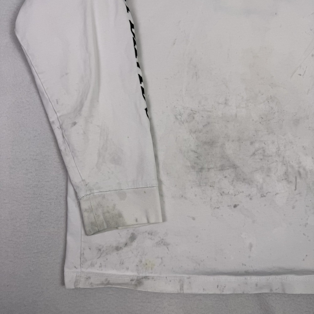 Vintage Harley-Davidson Willie G Skull White Long Sleeve Shirt XL As-Is Stained - Picture 4 of 9